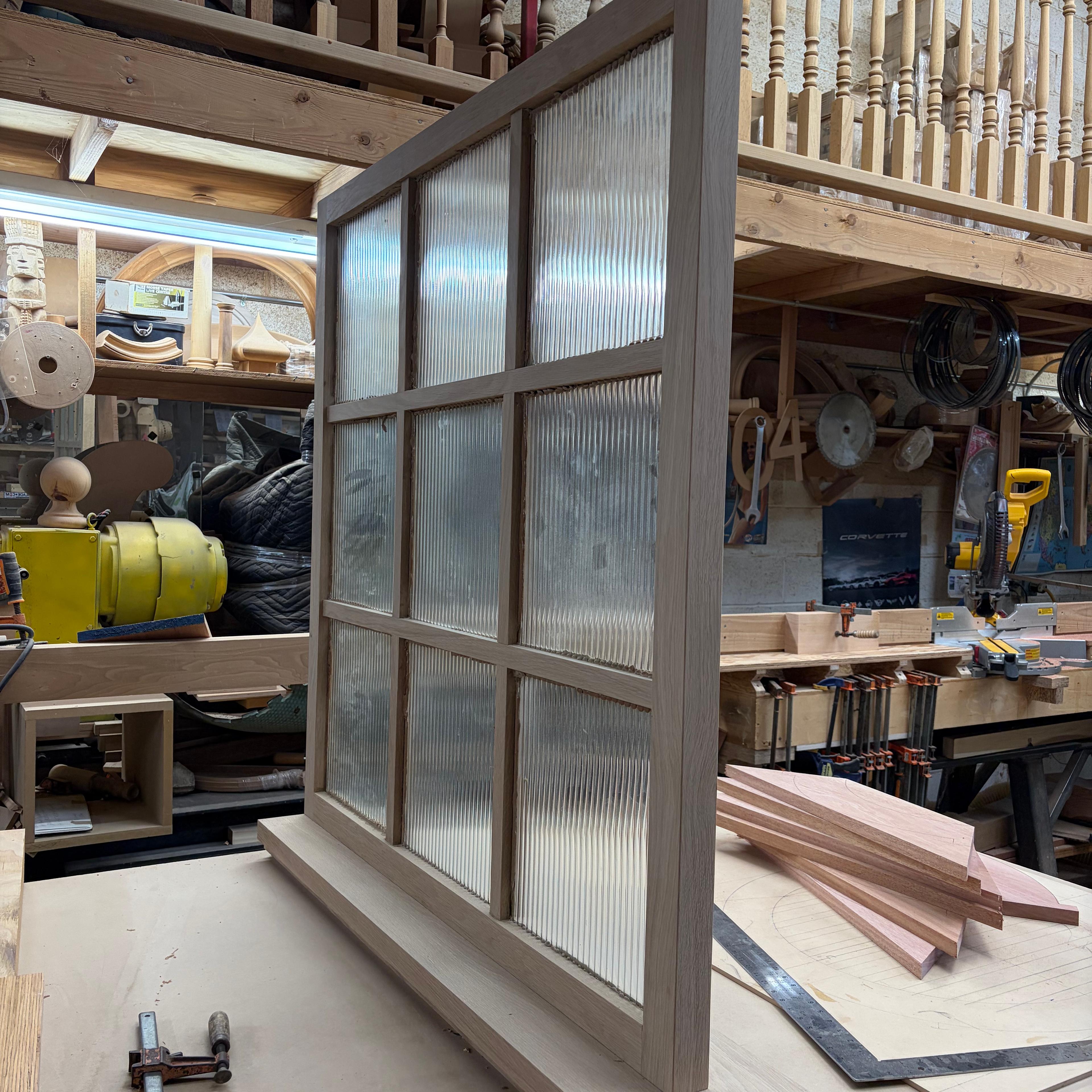 window with wall cap