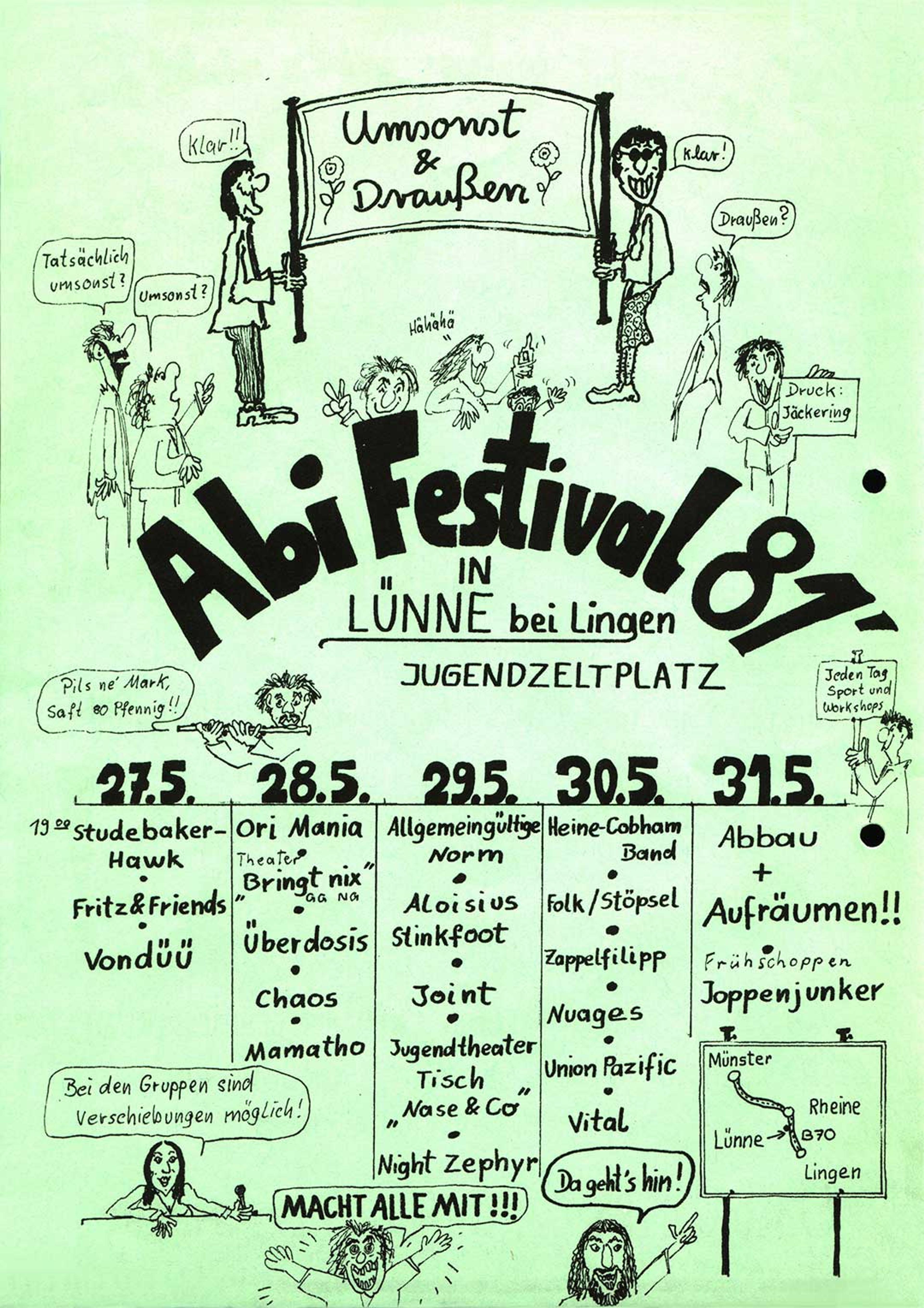 Abifestival Plakat 1981