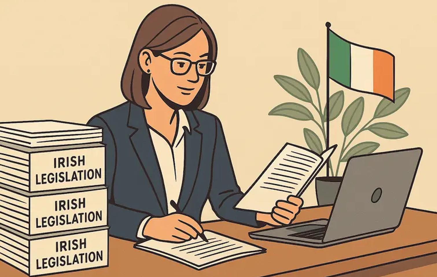a diligent company secretary keeping up to date with Irish legislation