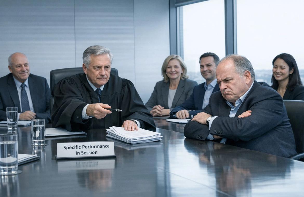 Can a court force a shareholder to sign documents in Ireland?