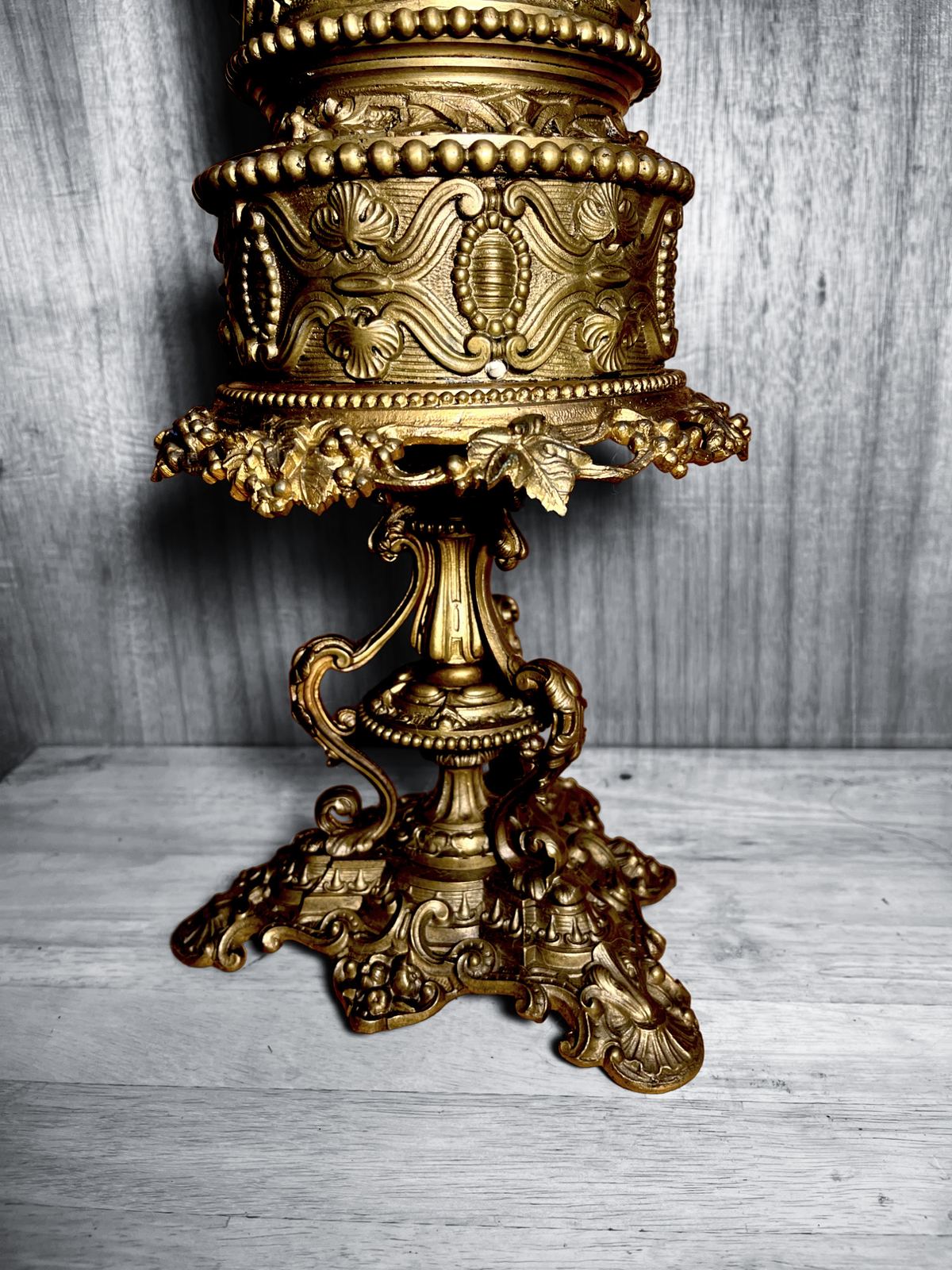 Đèn dầu để bàn Pháp, cao 77cm – ảnh 4