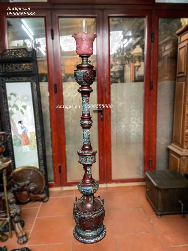 Đèn dầu cây pháp lam – ảnh 1