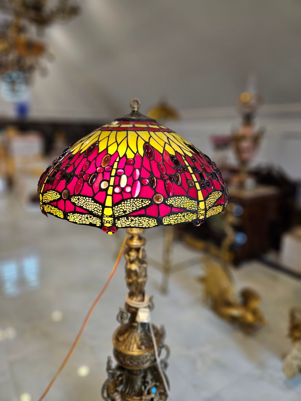 Đèn tiffani Pháp, cao 108cm – ảnh 2