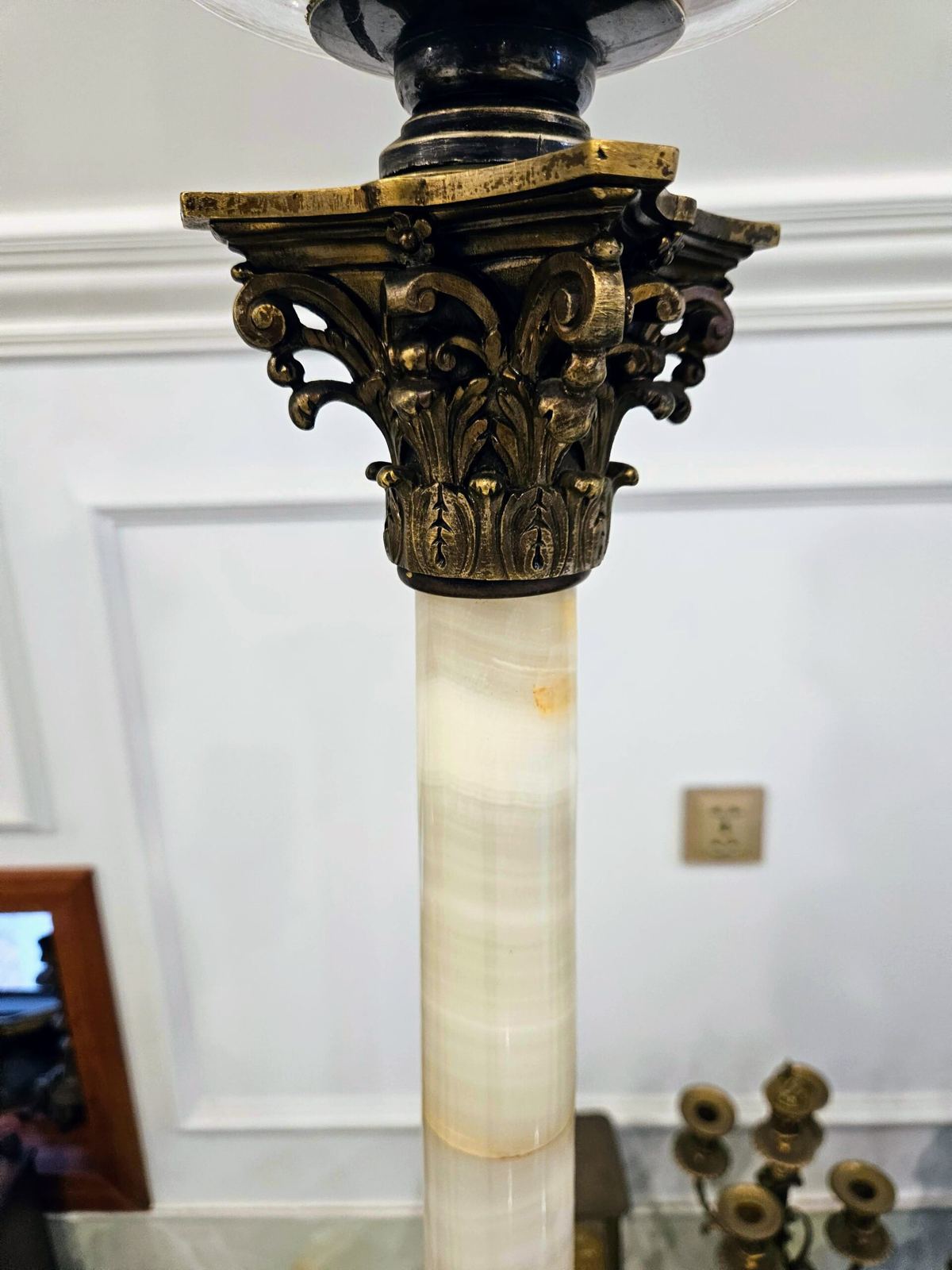 Đèn dầu Pháp, cao 109cm – ảnh 4