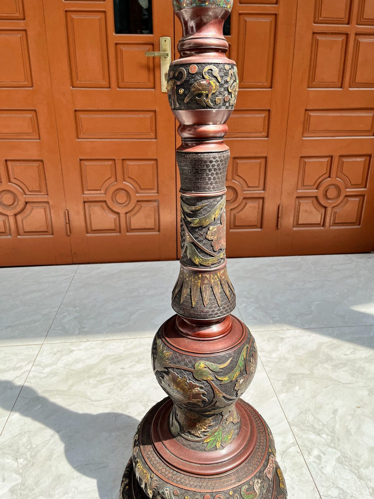Đèn cây pháp lam, cao 188cm – ảnh 4