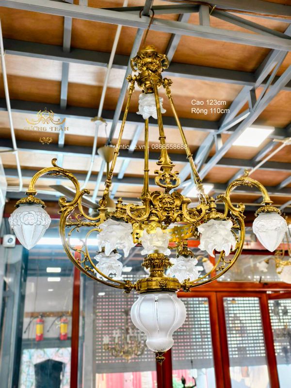 Đèn chùm Pháp, dài 123cm – ảnh 1