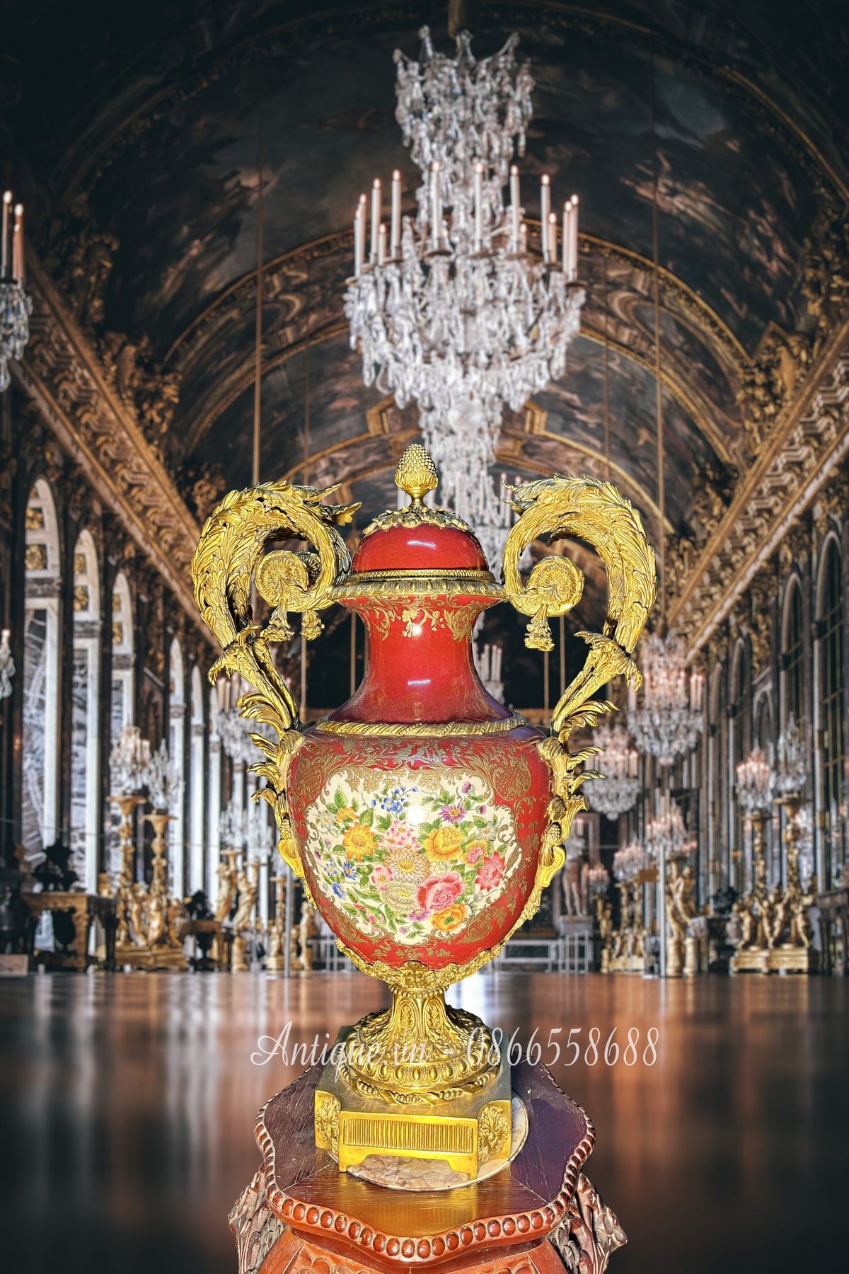 Cúp sứ Bỉ, cao 59.5cm – ảnh 2