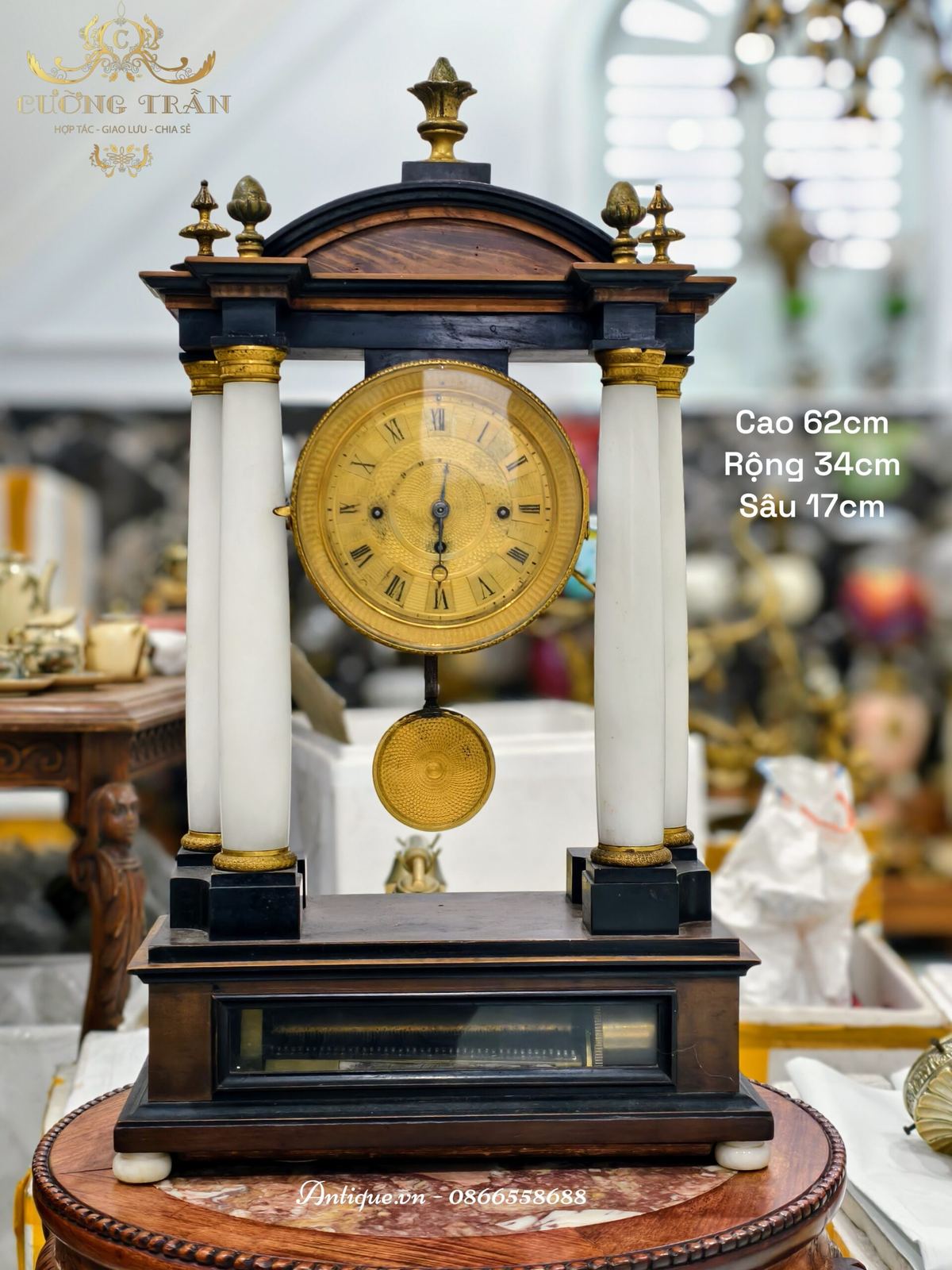 Đồng hồ khải hoàn môn, cao 62cm – ảnh 1