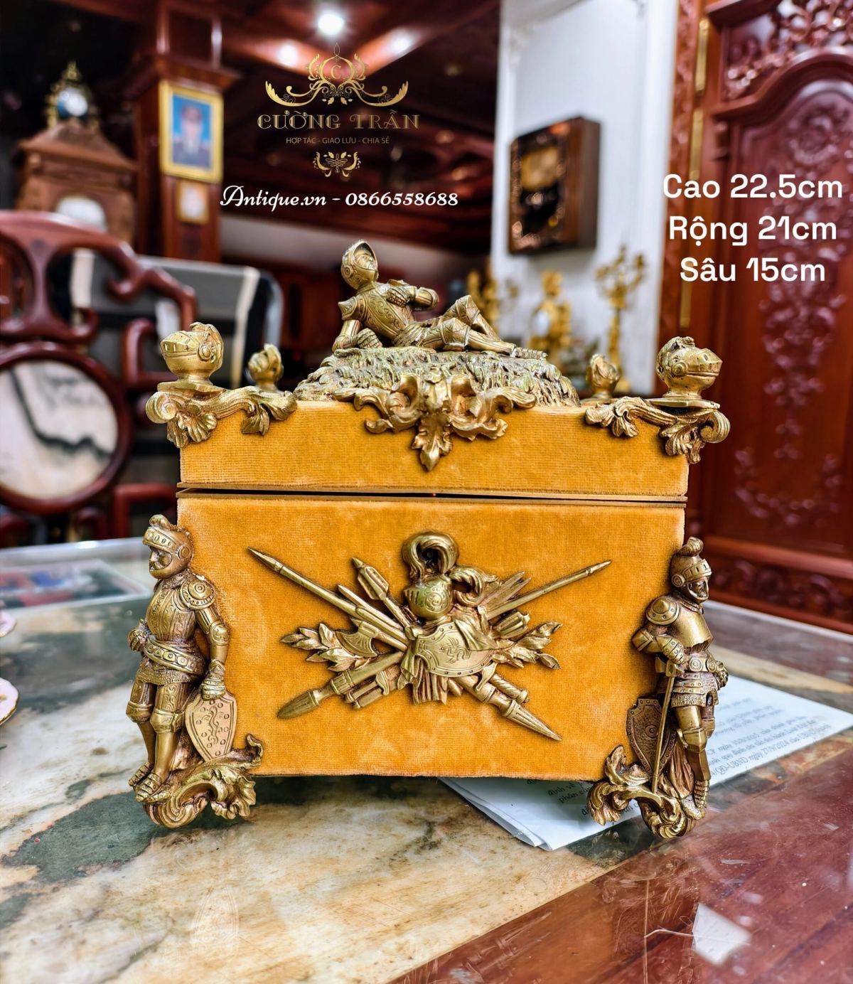 Hộp trang sức cổ Pháp thế kỉ 19 – ảnh 2
