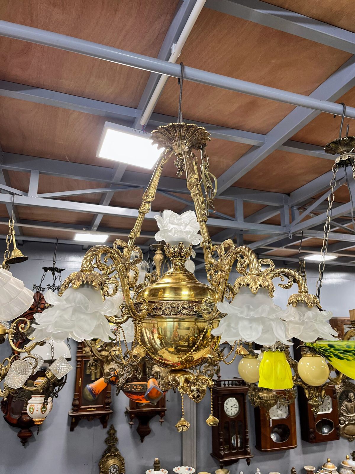 Đèn chùm hoa Pháp, cao 66cm – ảnh 3