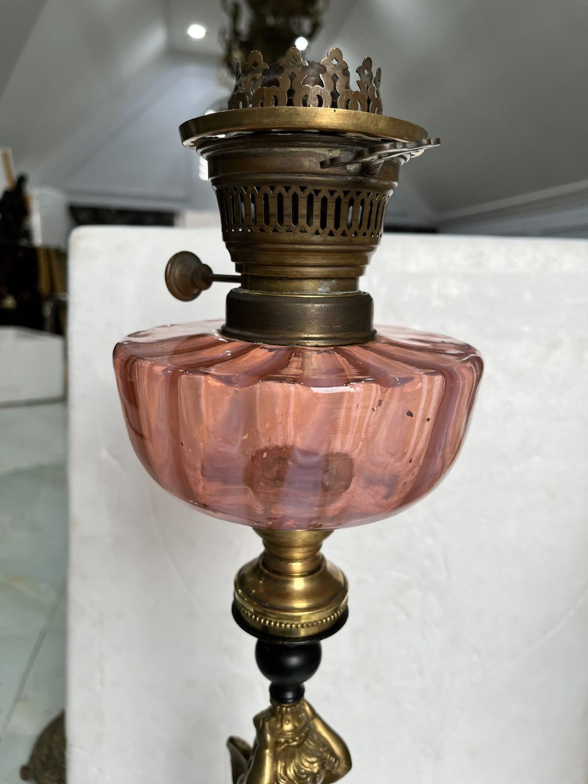 Chân đèn dầu Pháp, cao 61cm – ảnh 2