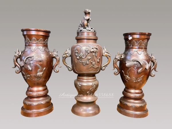 Bộ bình đồng 3 món – ảnh 1