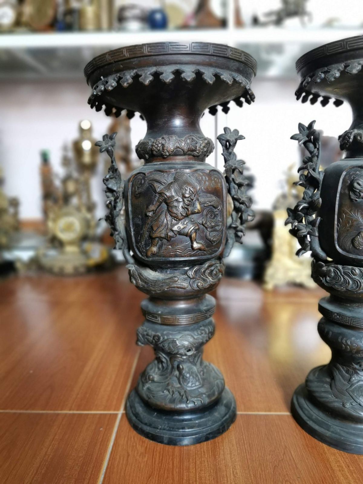 Cặp bình đồng Nhật – ảnh 4