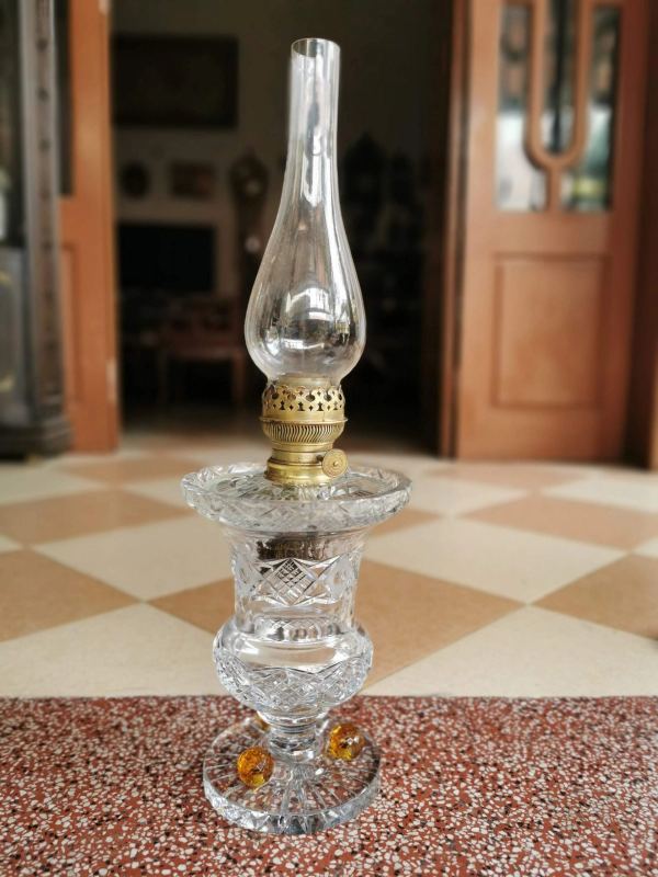 Đèn dầu pha lê, cao 60cm – ảnh 1