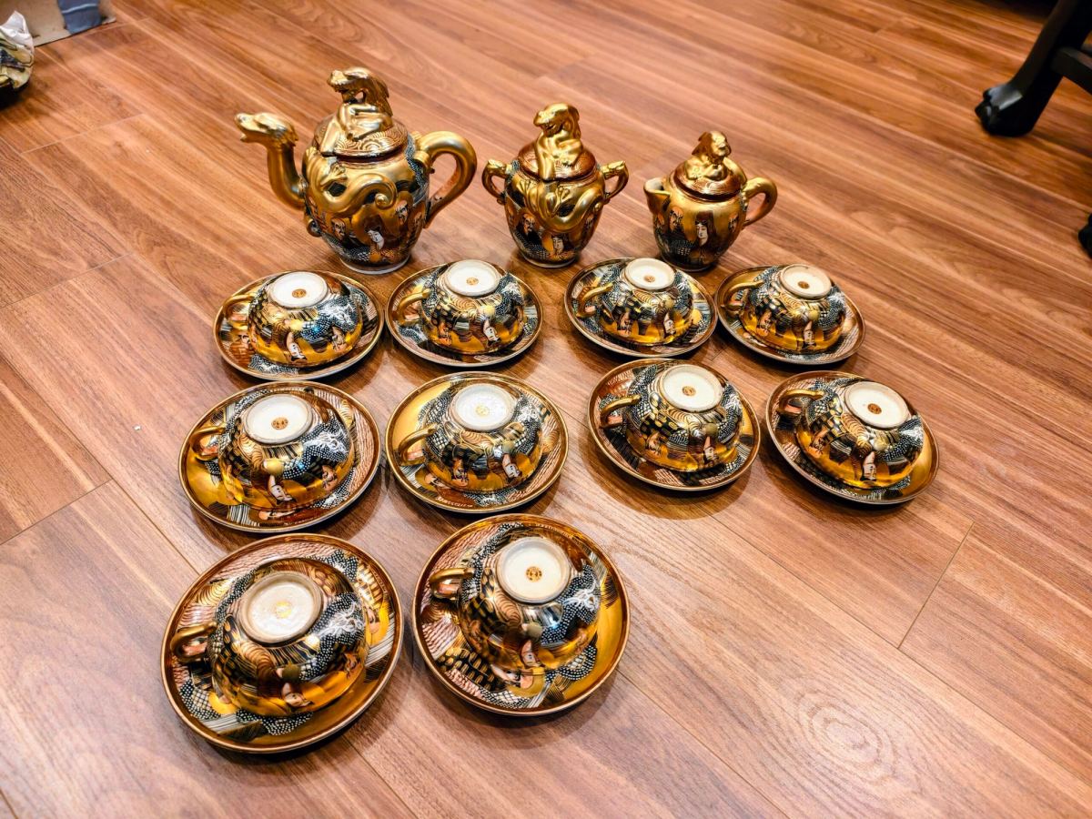 BỘ TRÀ SATSUMA KYOKUZAN – ảnh 2