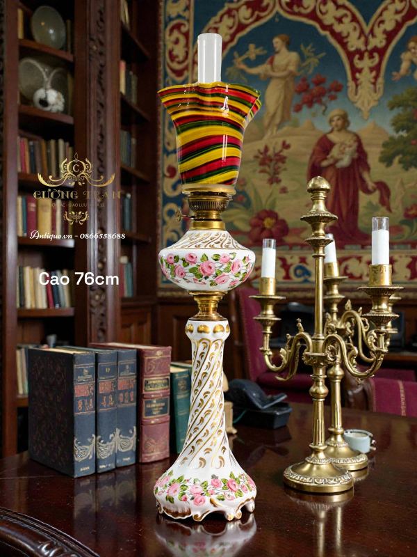 Đèn dầu Pháp, cao 107cm – ảnh 1