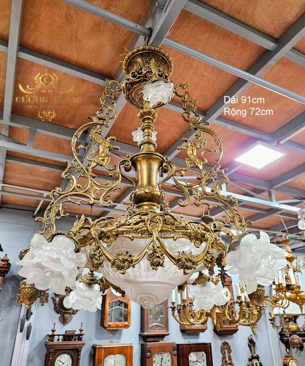 Đèn chùm Pháp, dài 91cm – ảnh 1