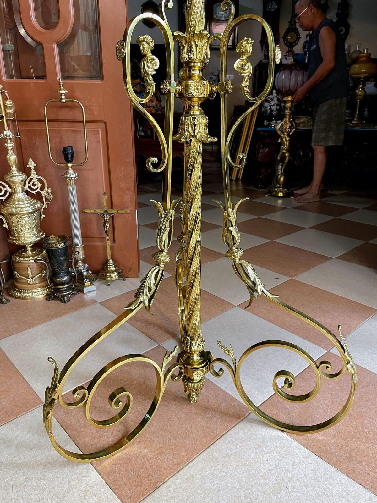 Đèn cây điện Pháp, đường kính 30cm – ảnh 2