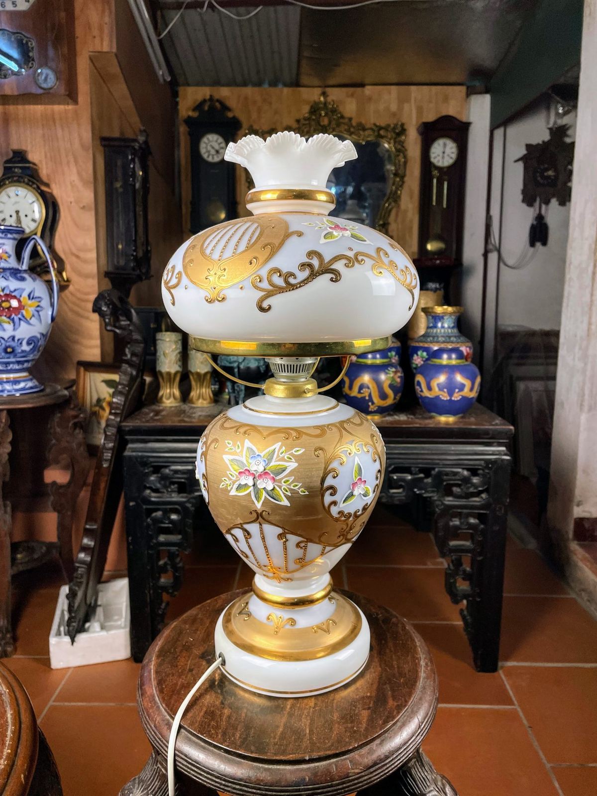 Đèn ngủ pha lê Tiệp Khắc – ảnh 2