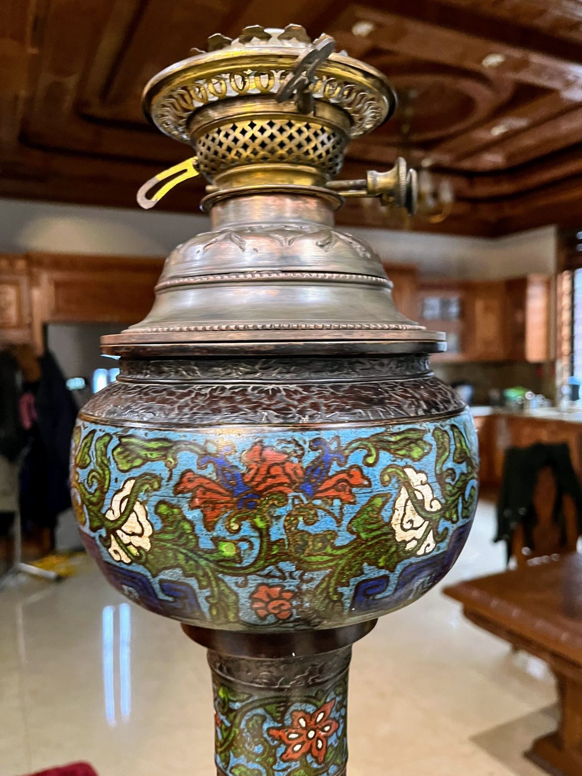 Đèn cây pháp lam, cao 197cm – ảnh 3