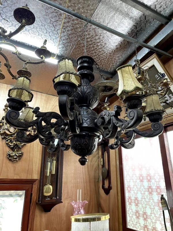 Đèn chùm gỗ – ảnh 1