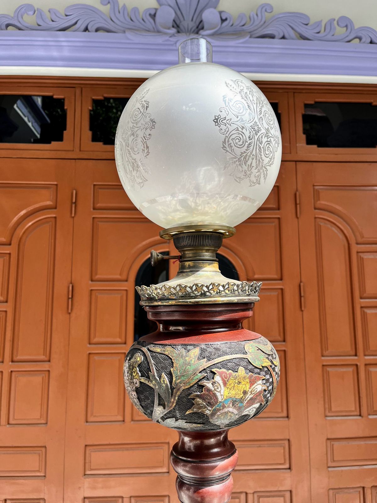 Đèn cây pháp lam, cao 188cm – ảnh 2