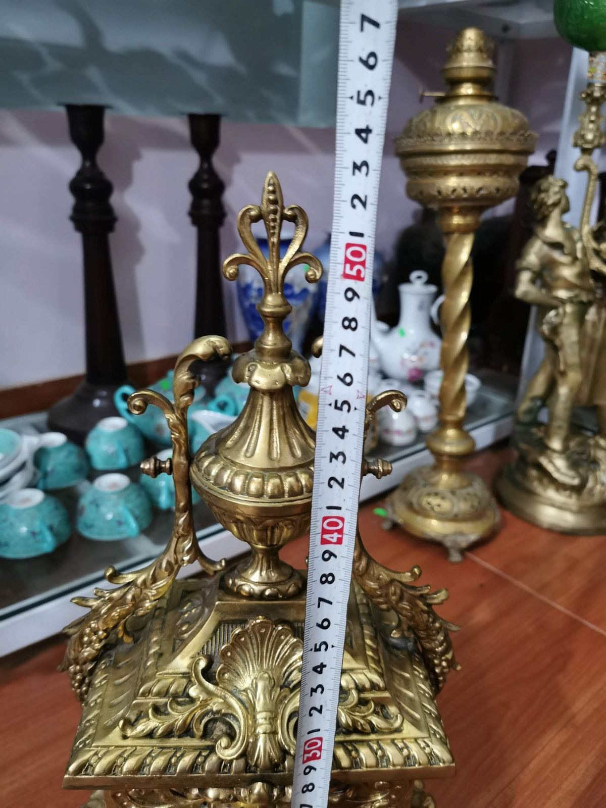 Đồng hồ để bàn Pháp, cao 52cm – ảnh 7