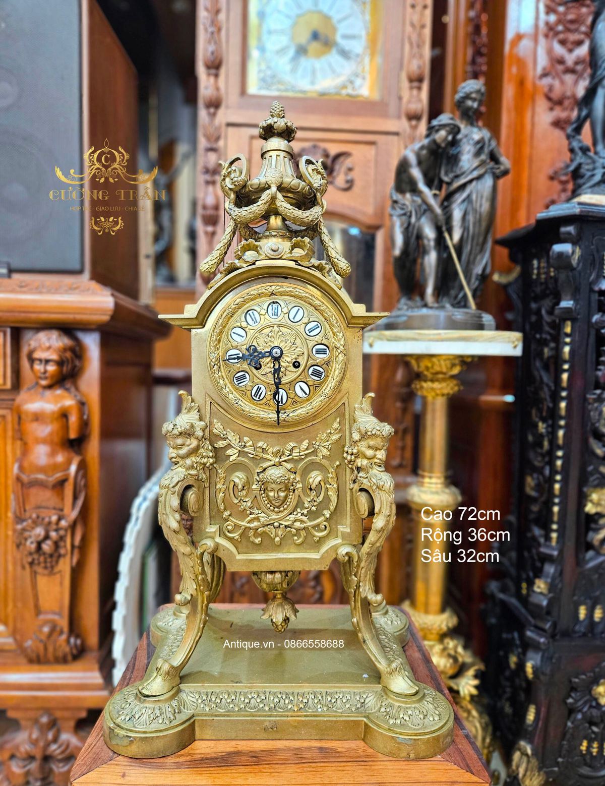 Một chiếc đồng hồ để bàn đến từ nước Pháp – ảnh 1