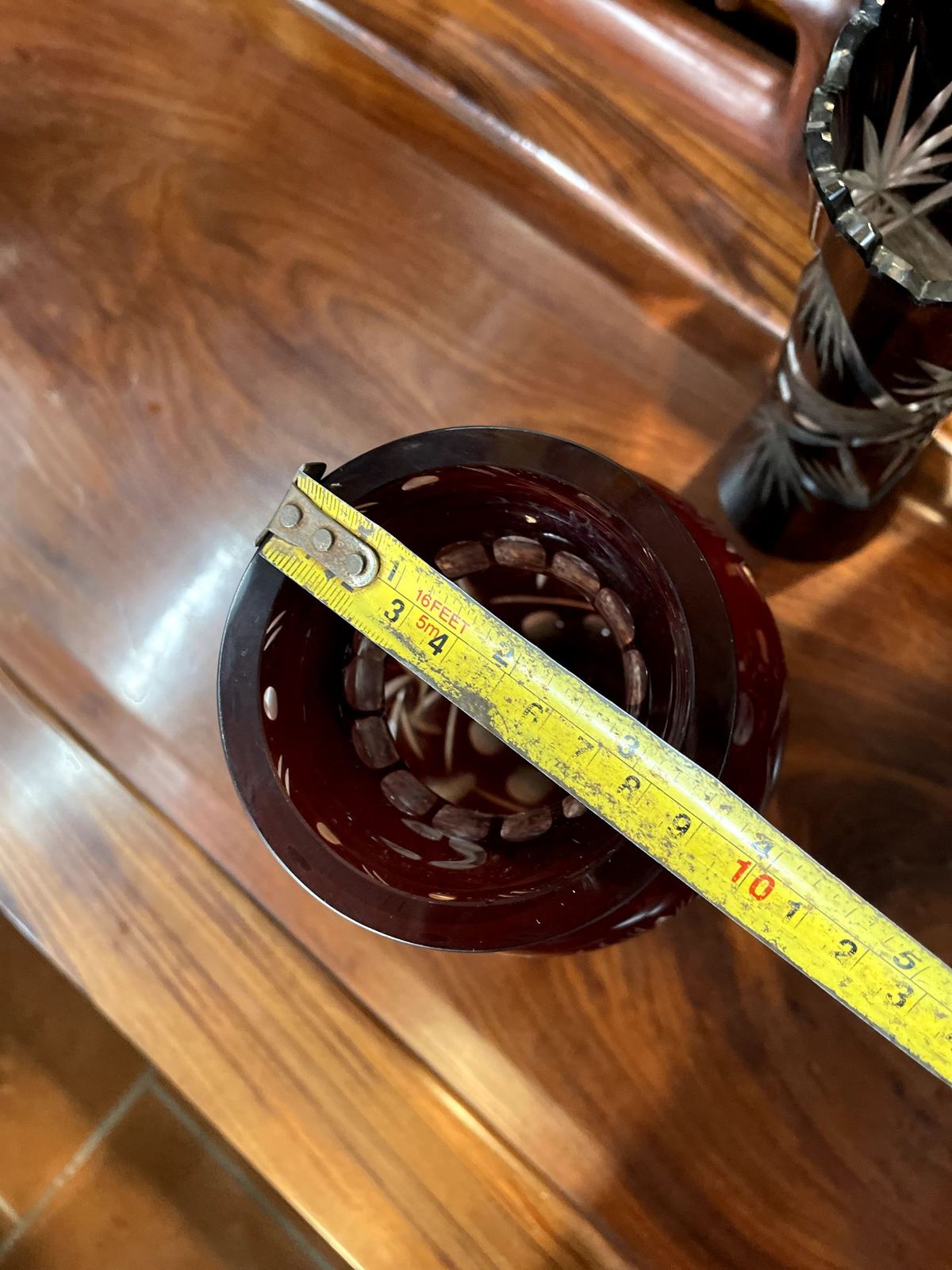 Bình hoa pha lê Séc, cao 29.5cm – ảnh 5