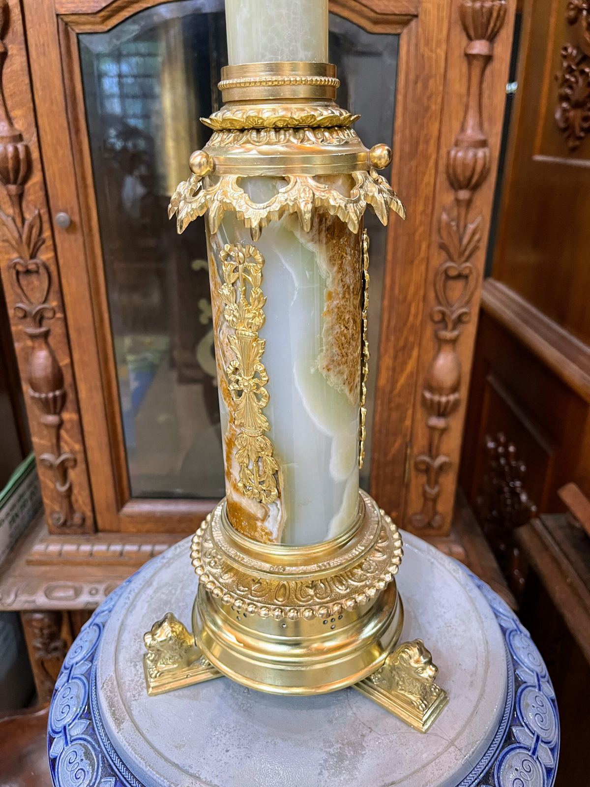 Đèn dầu Pháp, cao 115cm – ảnh 5