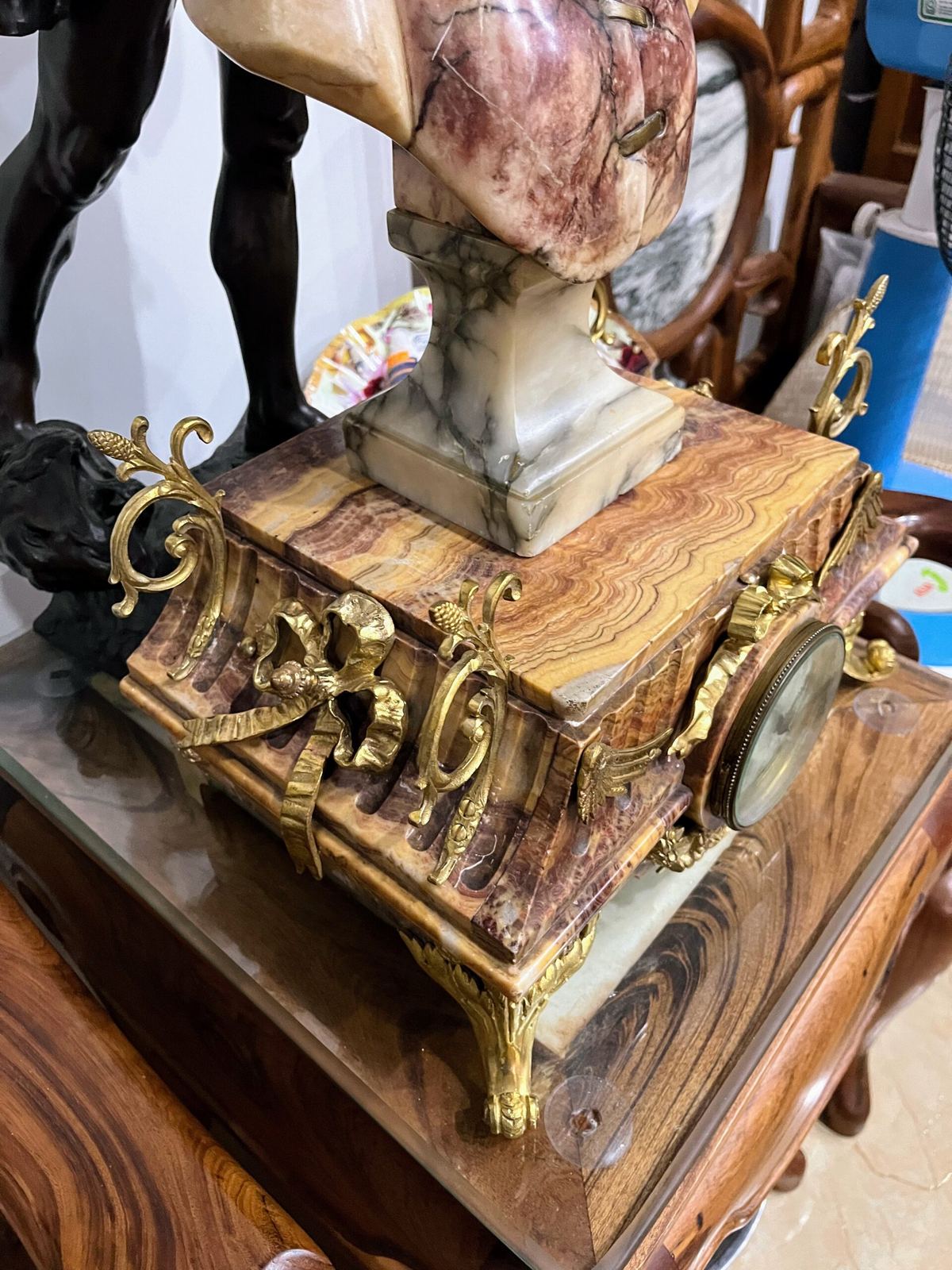 Bộ đồng hồ tượng, cao 59cm – ảnh 4