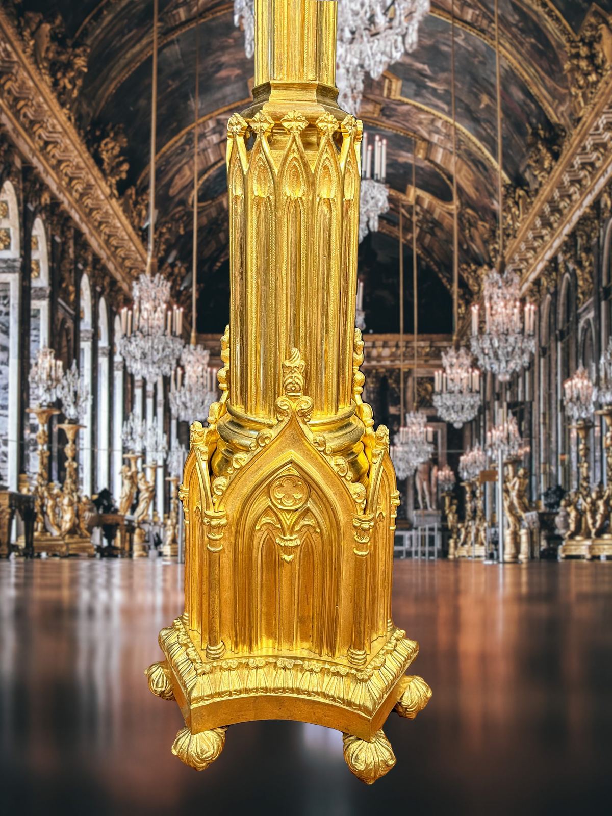 Đèn dầu Pháp, cao 146cm – ảnh 5
