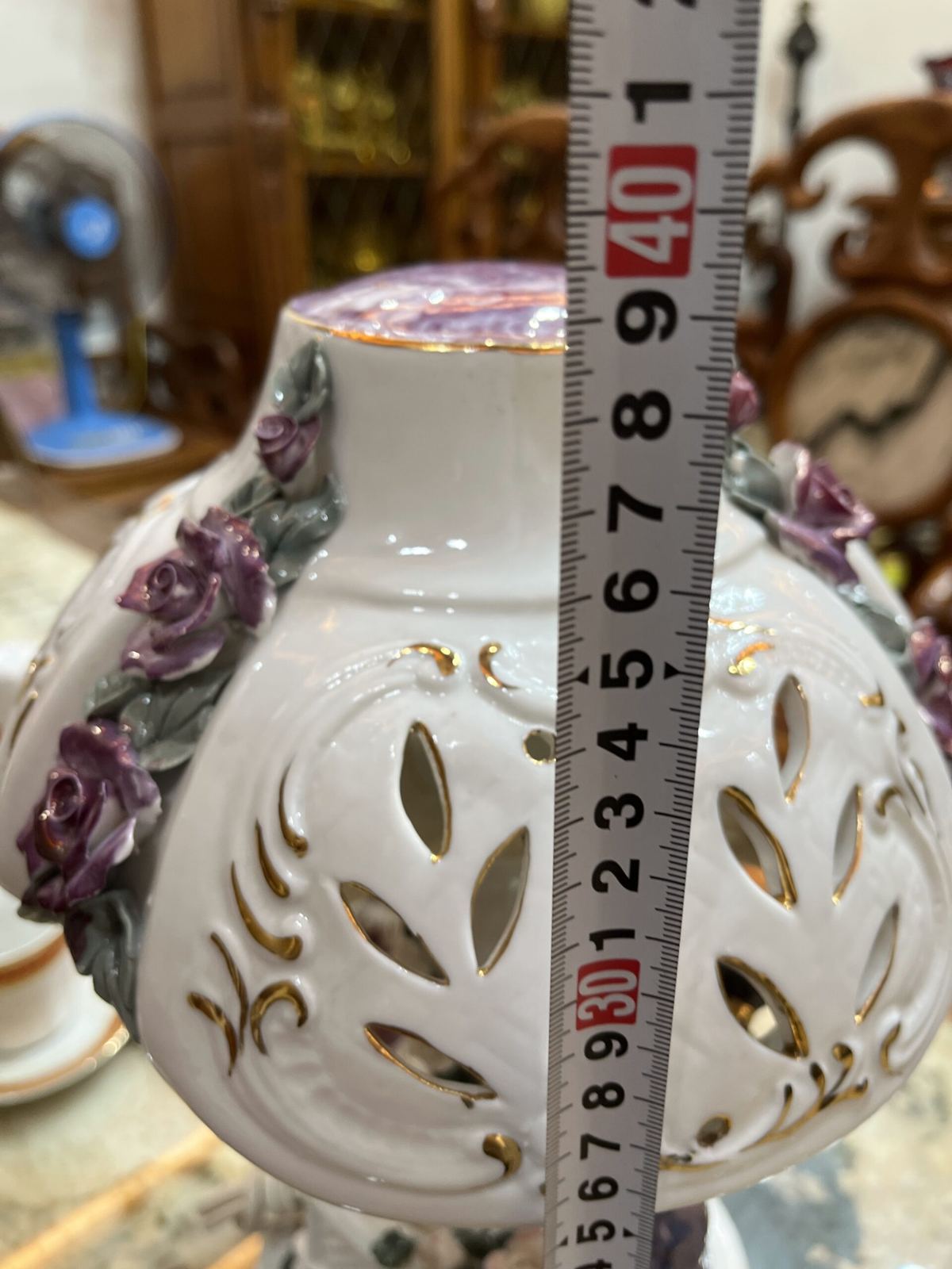 Đèn ngủ sứ Ý, cao 39cm – ảnh 5