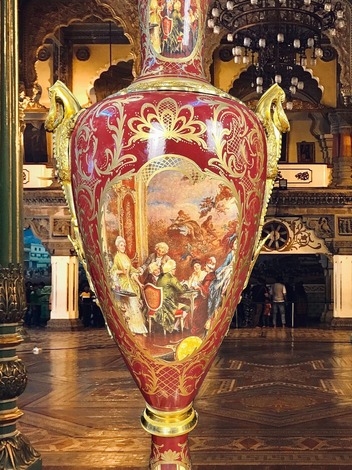 Cặp bình sứ Bỉ, cao 170cm – ảnh 7
