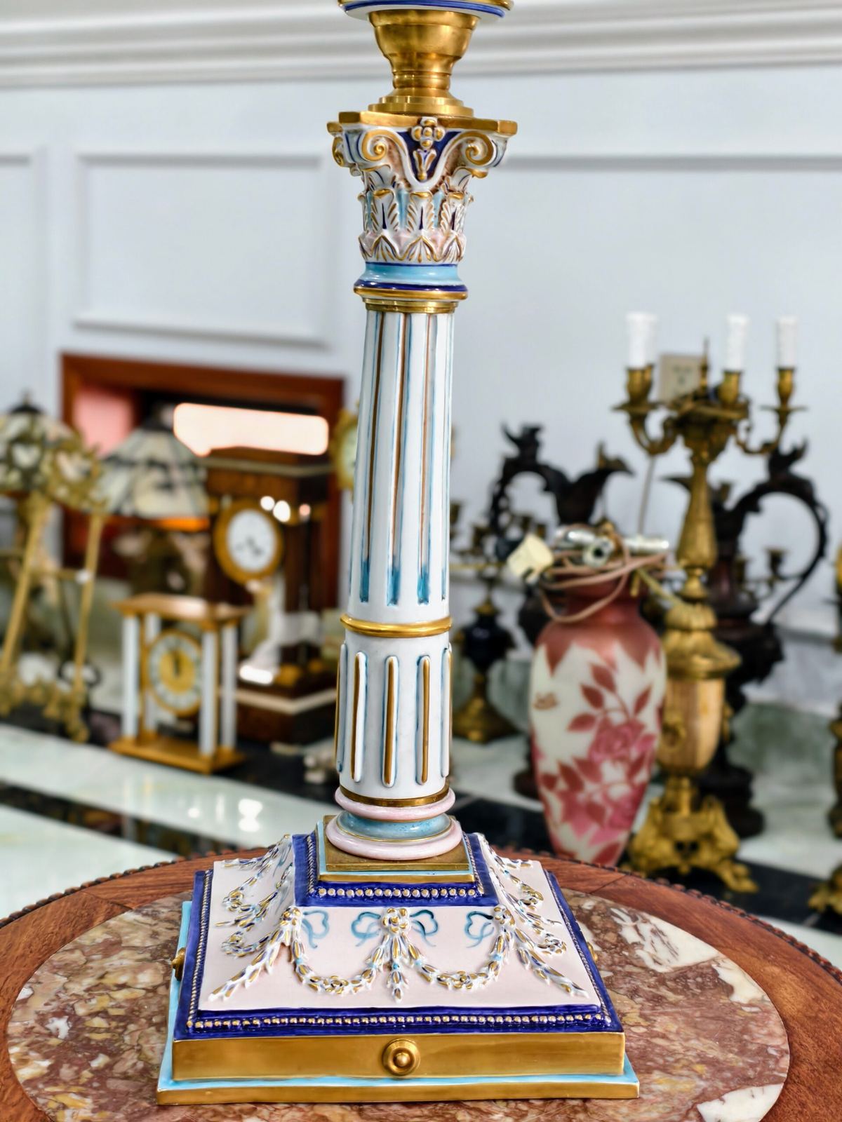 Đèn dầu Pháp, cao 107cm – ảnh 6