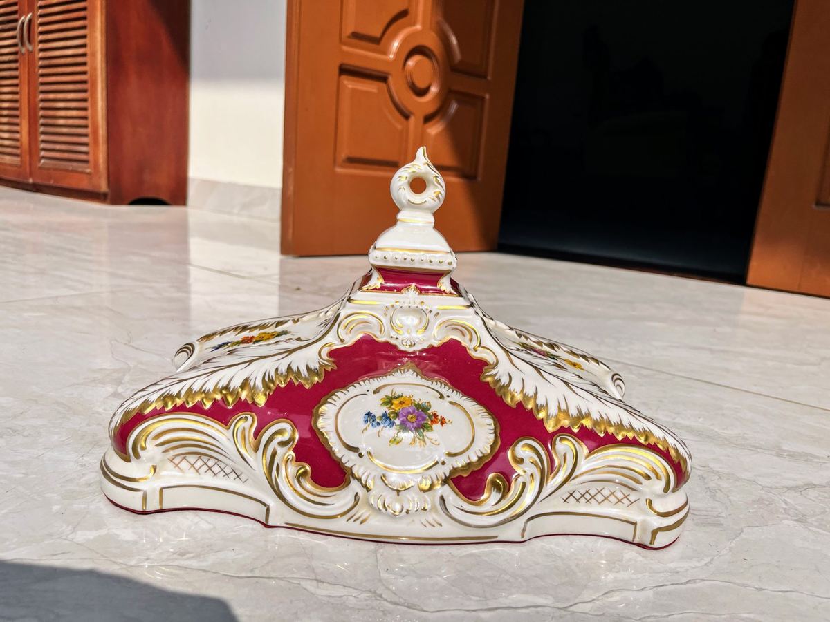 Đồng hồ sứ Đức, rộng 31cm – ảnh 3