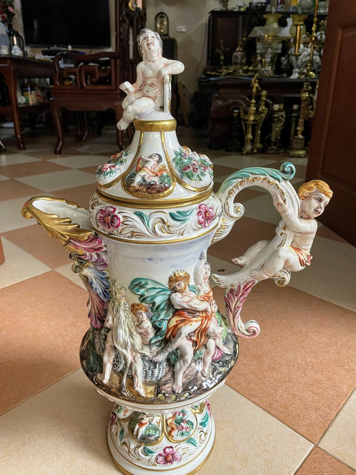 Bình sứ Italy, cao 57cm – ảnh 2