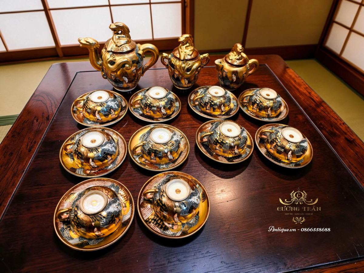 BỘ TRÀ SATSUMA KYOKUZAN – ảnh 1