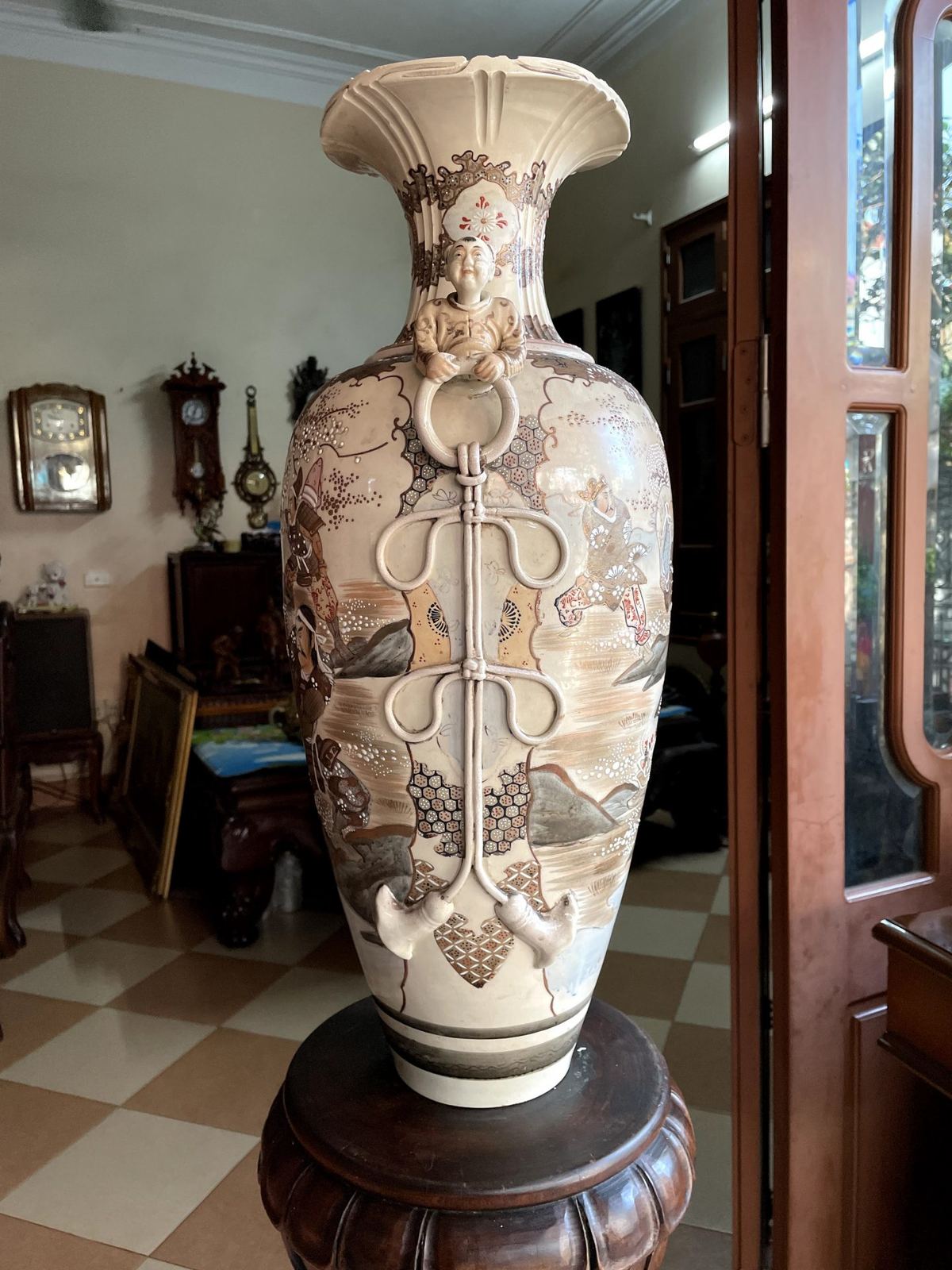 Bình Satsuma Nhật Bản – ảnh 4
