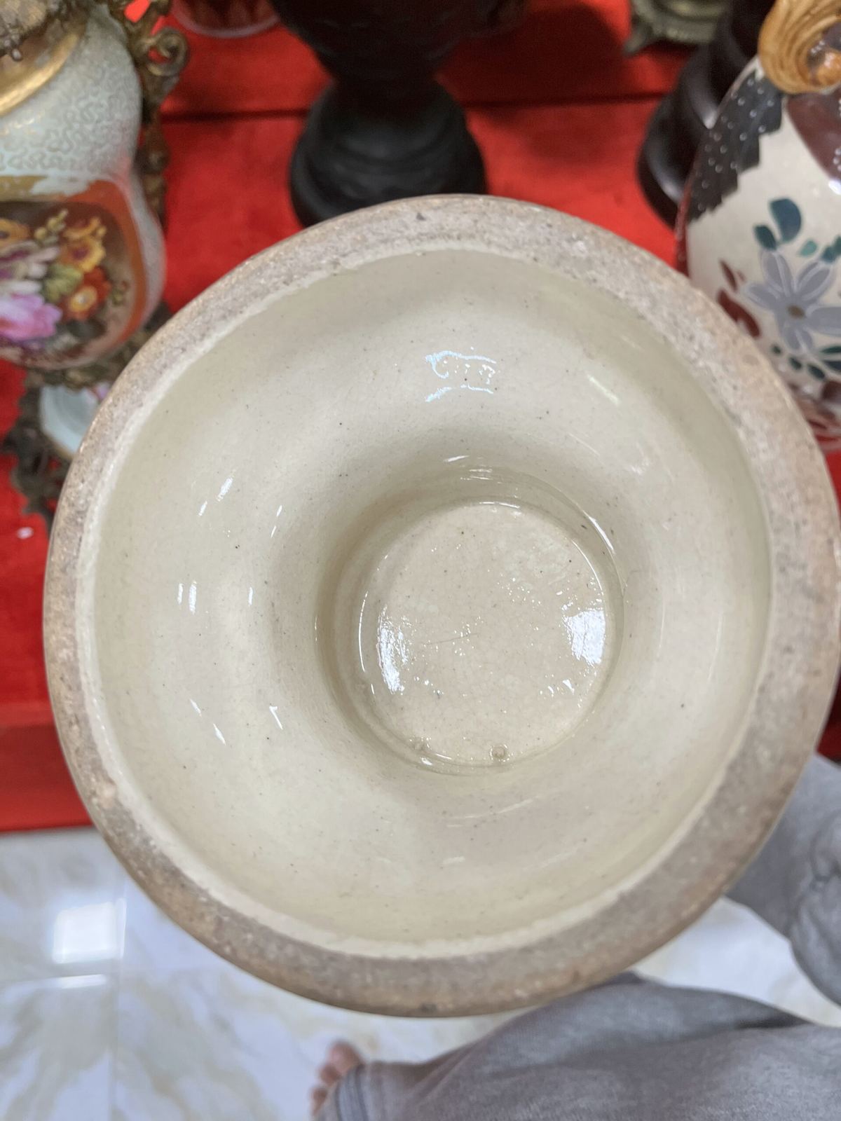 Cặp bình satsuma Nhật Bản, cao 40cm – ảnh 4