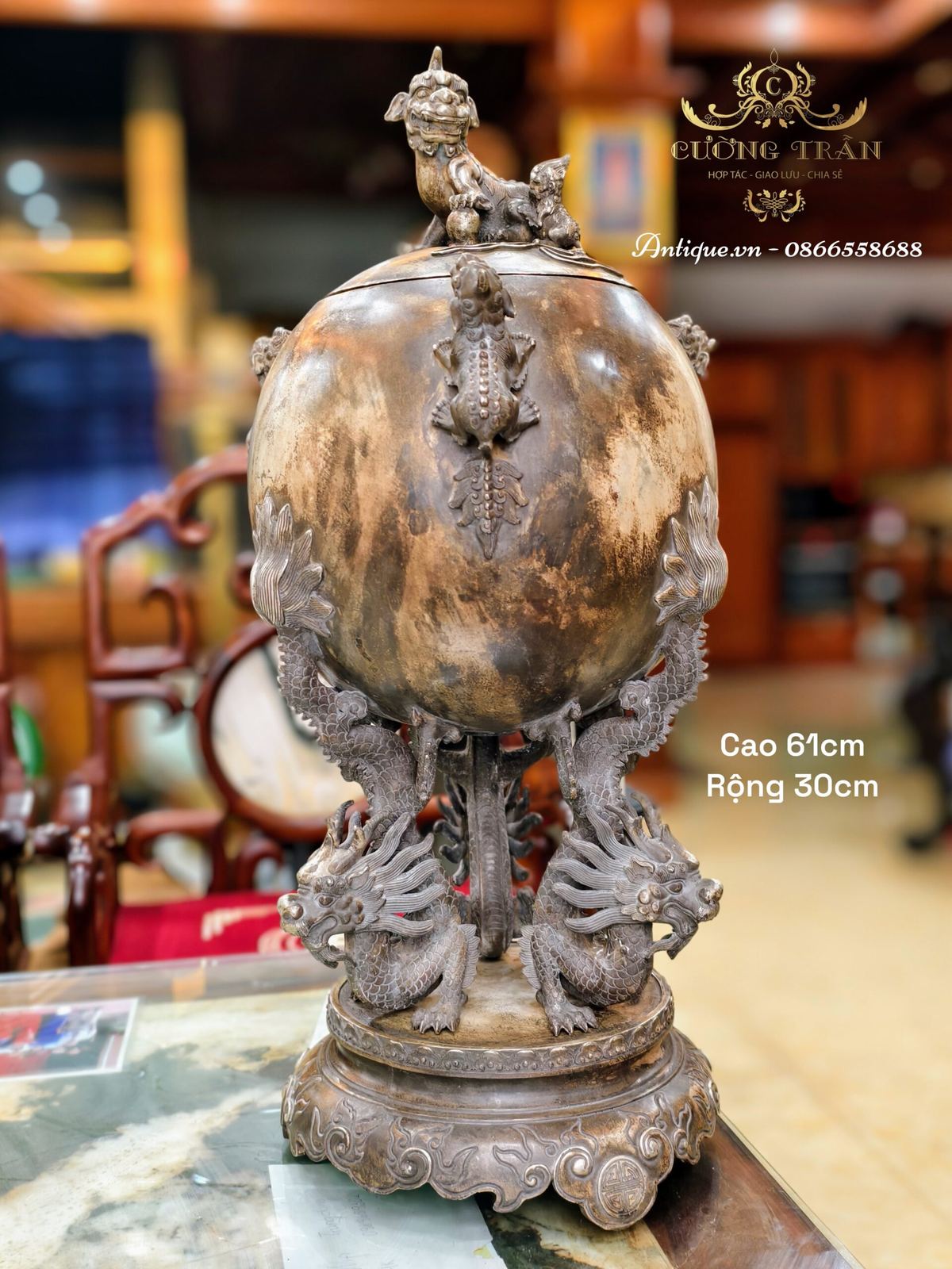 Đỉnh đồng, cao 61cm – ảnh 1