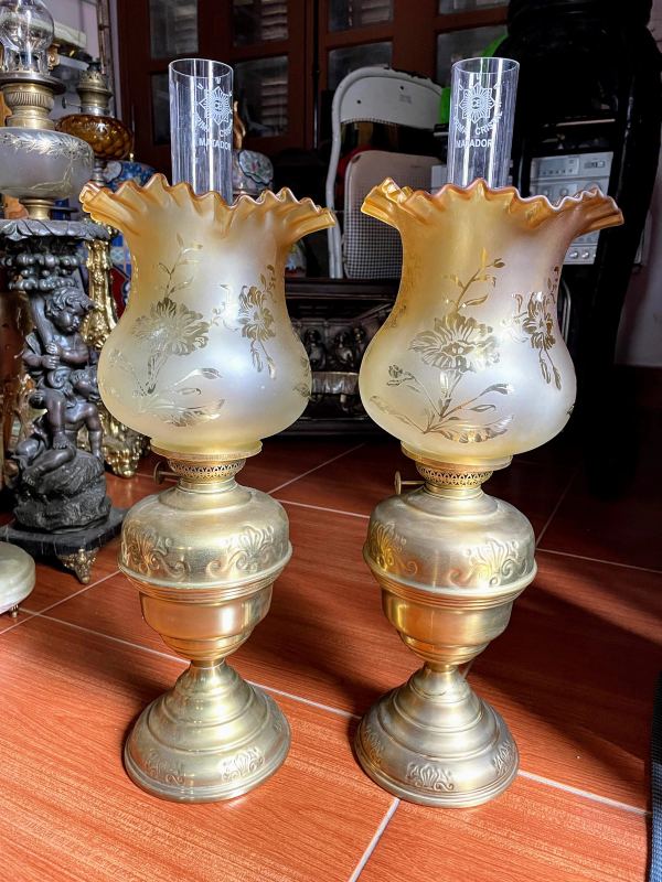 Cặp đèn dầu để bàn Đức – ảnh 1