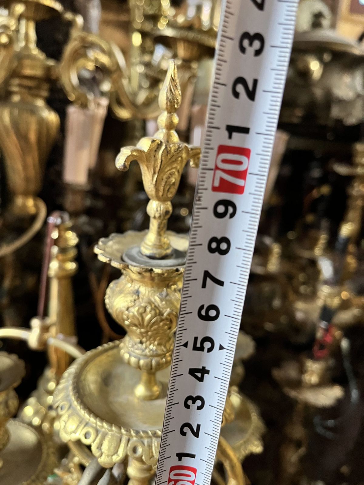 Bộ đồng hồ chân nến Pháp, cao 58.5cm – ảnh 9