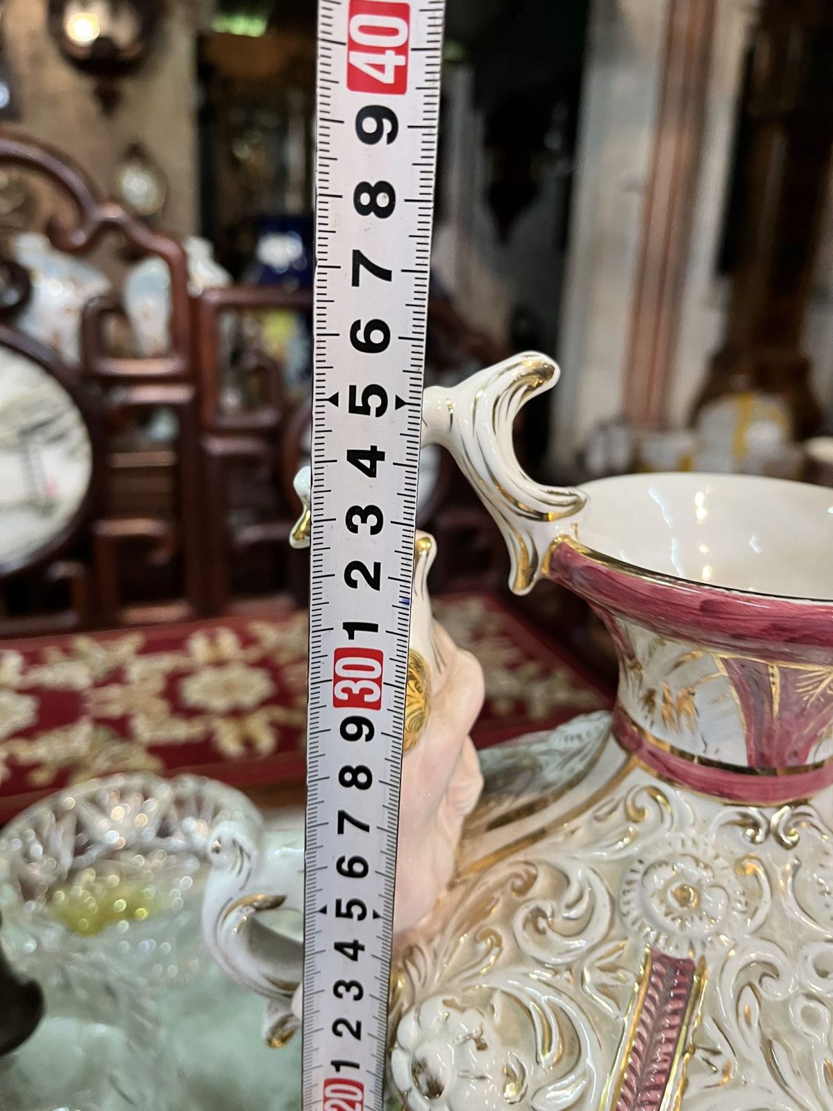 Cặp bình sứ Italy, cao 36cm – ảnh 8