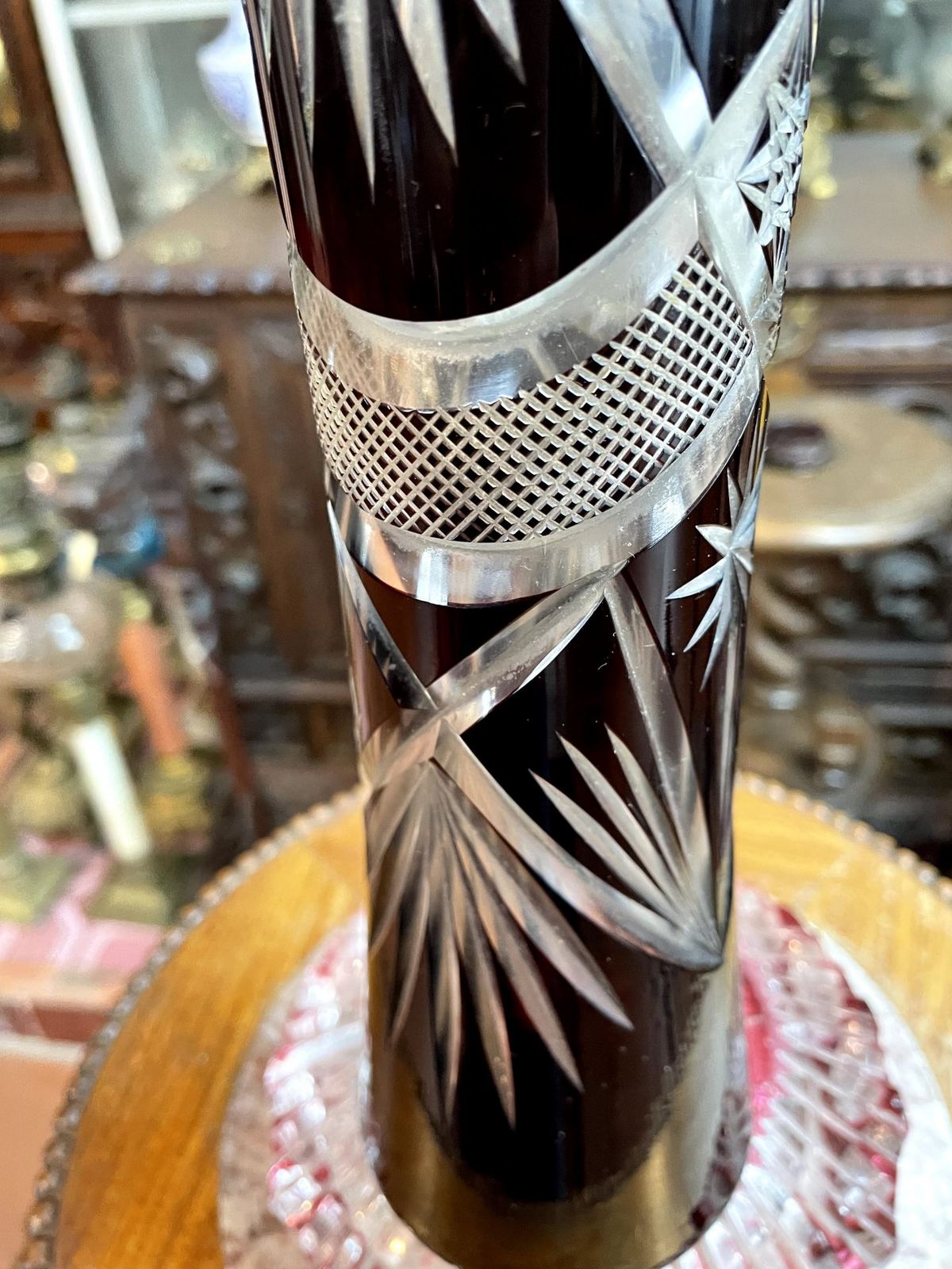Bình hoa pha lê Séc, cao 27cm – ảnh 5