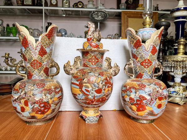Bộ 3 món gốm satsuma – ảnh 1