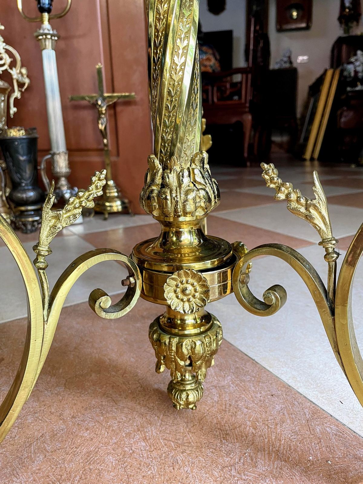 Đèn cây điện Pháp, đường kính 30cm – ảnh 3