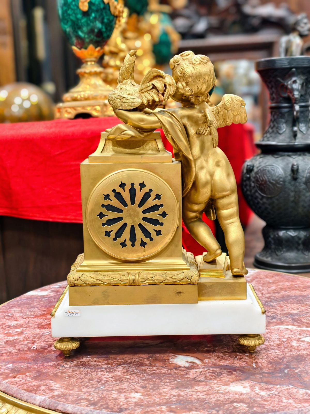 Bộ đồng hồ chân nến Pháp, cao 39cm – ảnh 6