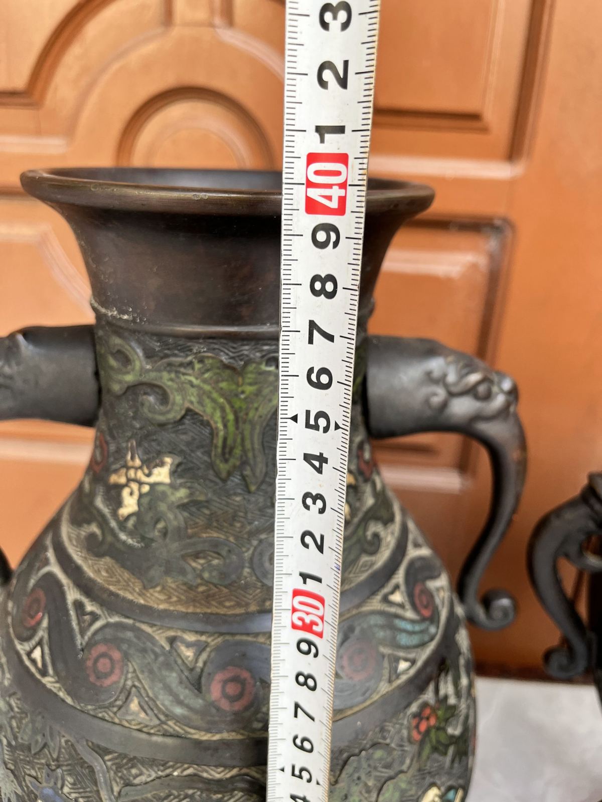 Bộ 3 món pháp lam, cao 40cm – ảnh 9