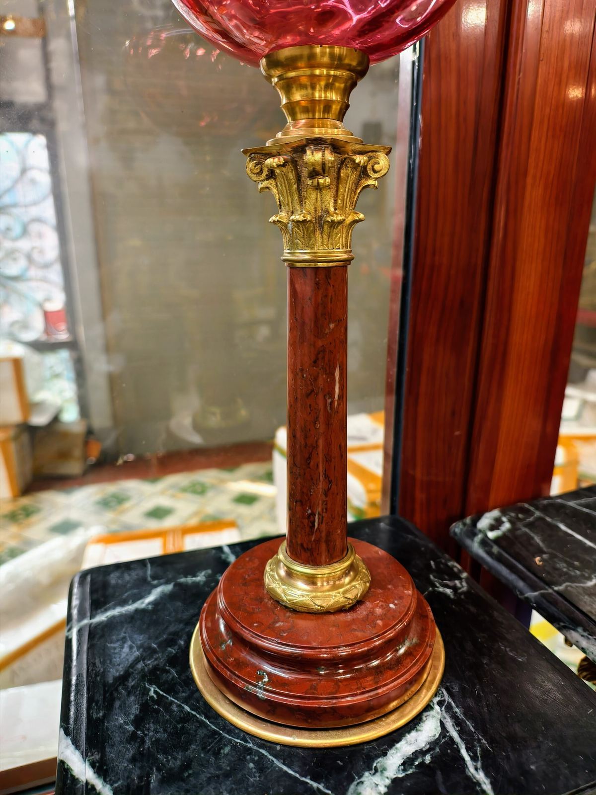 Đèn dầu Pháp, cao 68cm – ảnh 4